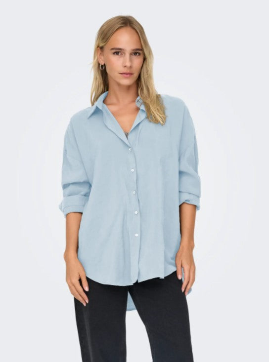 Blouse Zazima | Lichtblauw