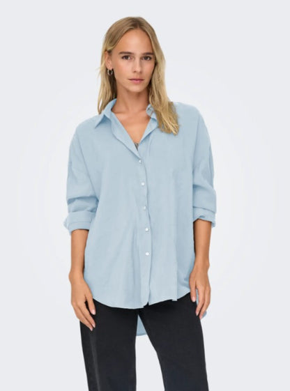 Blouse Zazima | Lichtblauw
