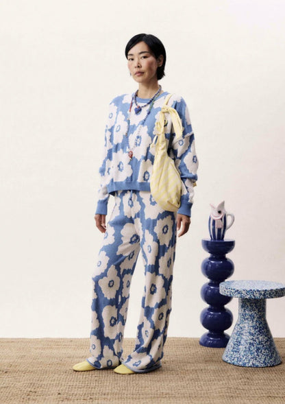 Broek Aquamama | Blauw - Wit