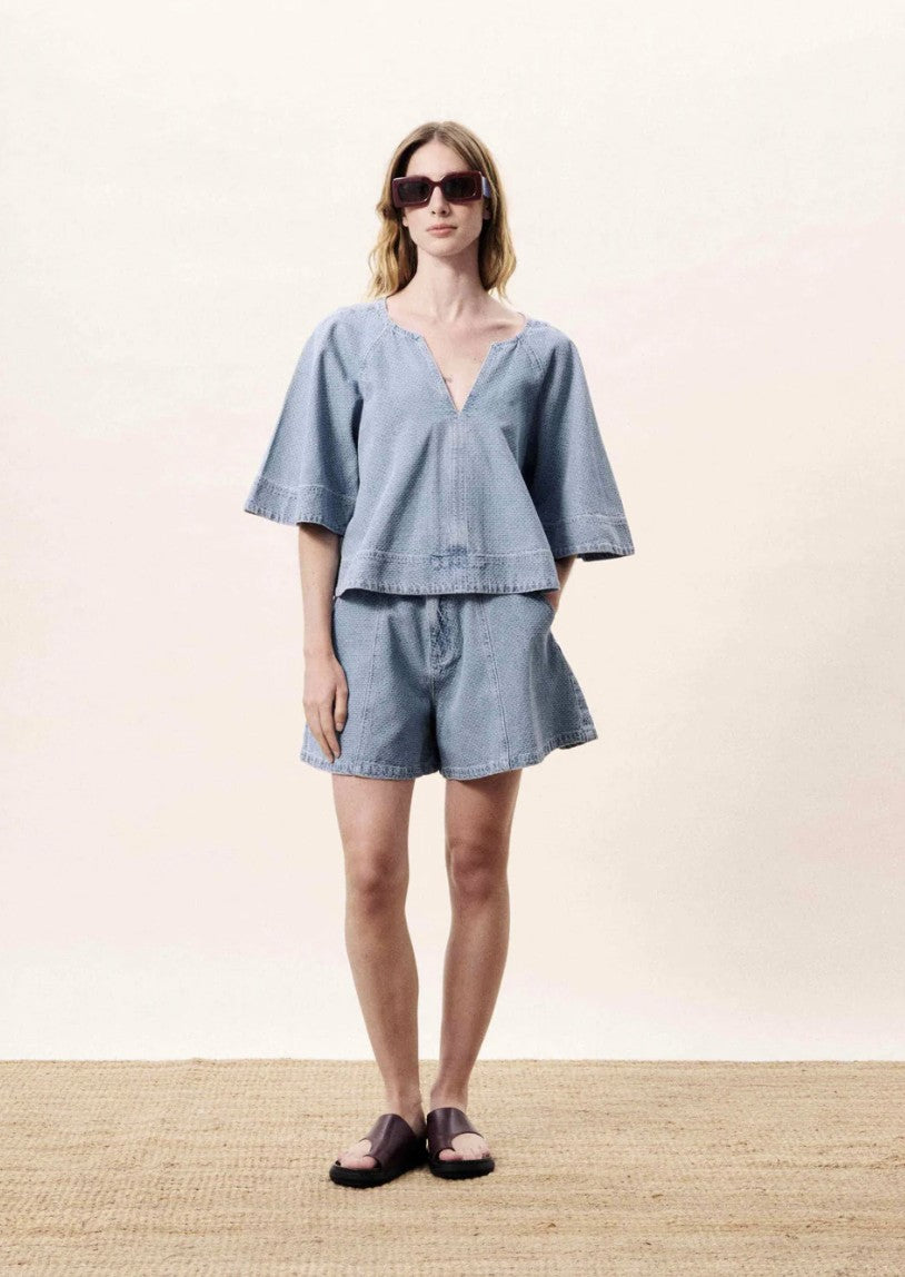 Blouse Citrine | Blauw