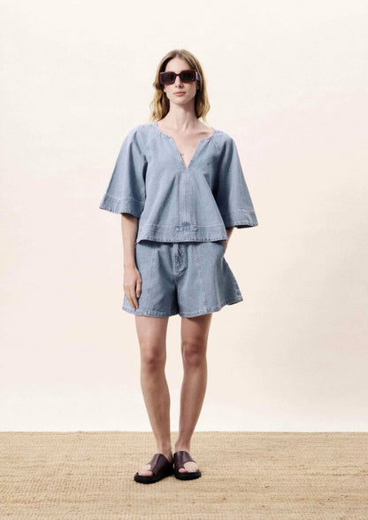 Blouse Citrine | Blauw