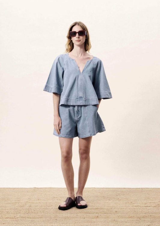 Blouse Citrine | Blauw