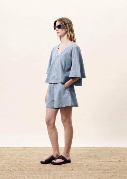 Blouse Citrine | Blauw