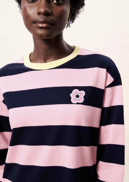 T-shirt Galiana | Blauw - Roze