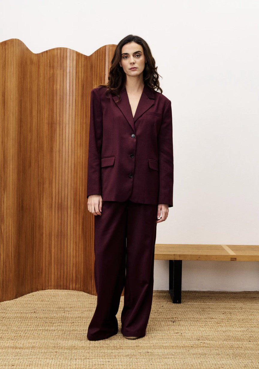 Broek Hibiscus | Bordeaux