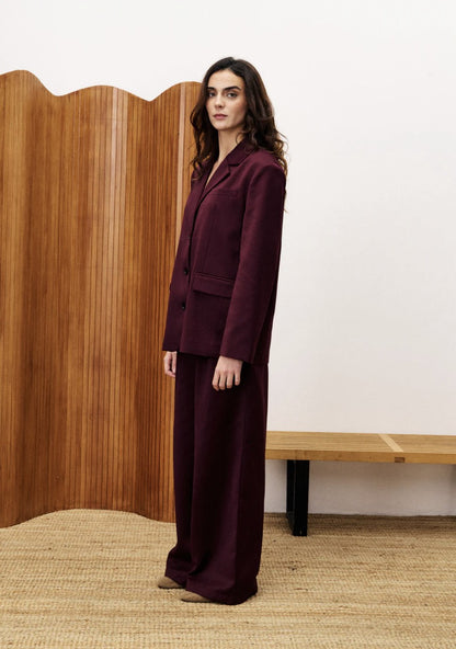 Broek Hibiscus | Bordeaux