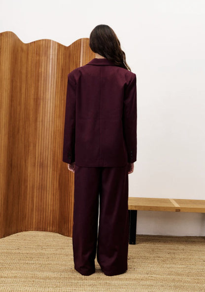 Broek Hibiscus | Bordeaux