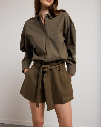 Short Jeanne | Khaki