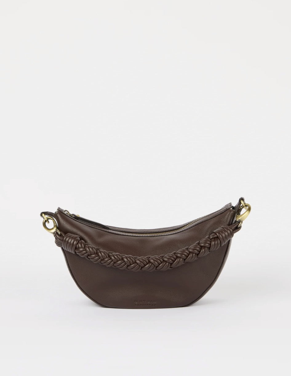 Leo Handtas Twisted | Donkerbruin