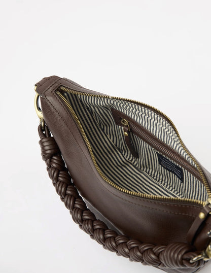 Leo Handtas Twisted | Donkerbruin