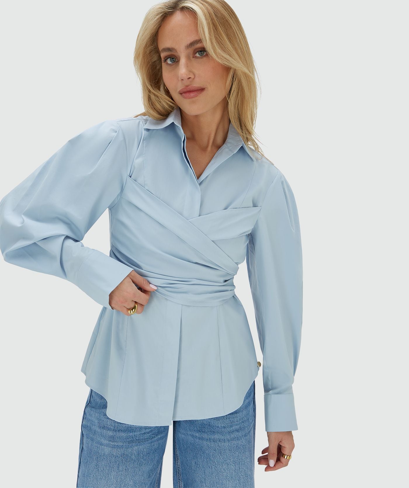 Blouse Luann | Lichtblauw