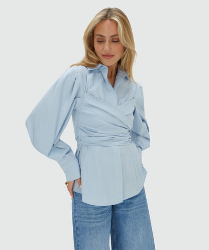 Blouse Luann | Lichtblauw