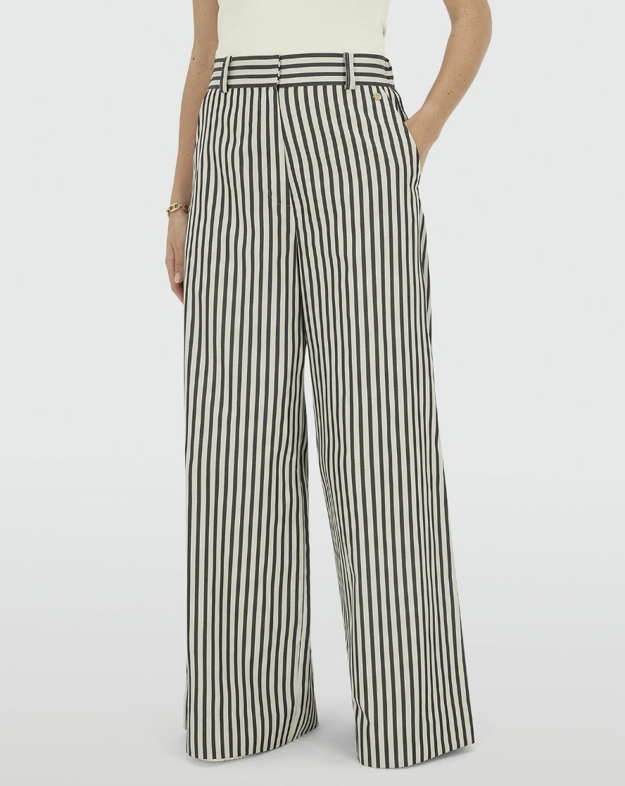 Broek Odessa | Blauw - Ecru