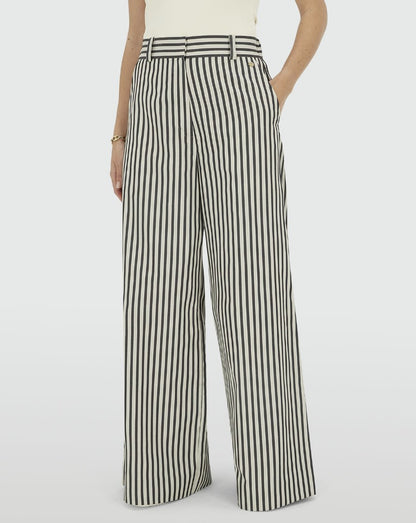 Broek Odessa | Blauw - Ecru