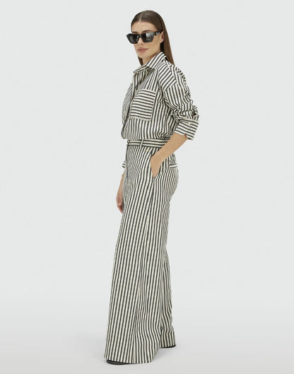 Broek Odessa | Blauw - Ecru
