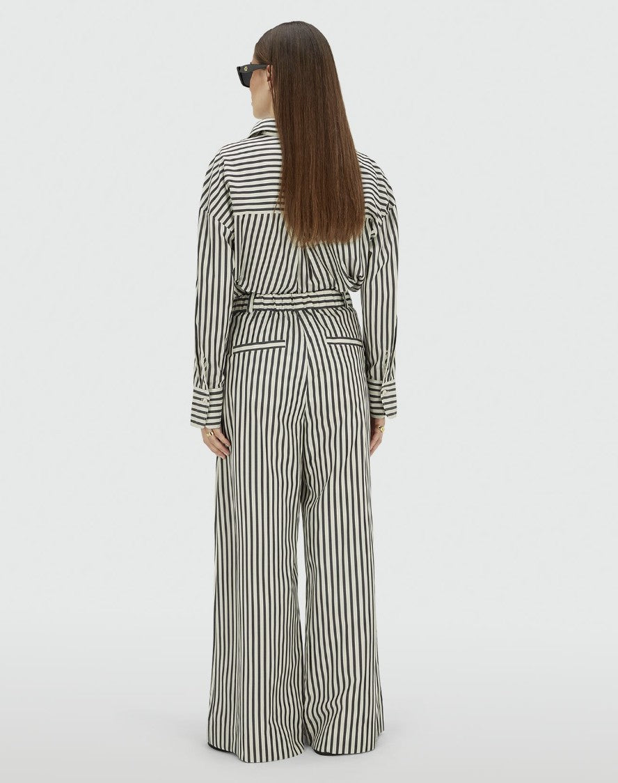 Broek Odessa | Blauw - Ecru