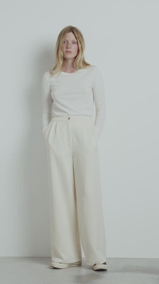 T-shirt Gamipy lange mouw | Wit