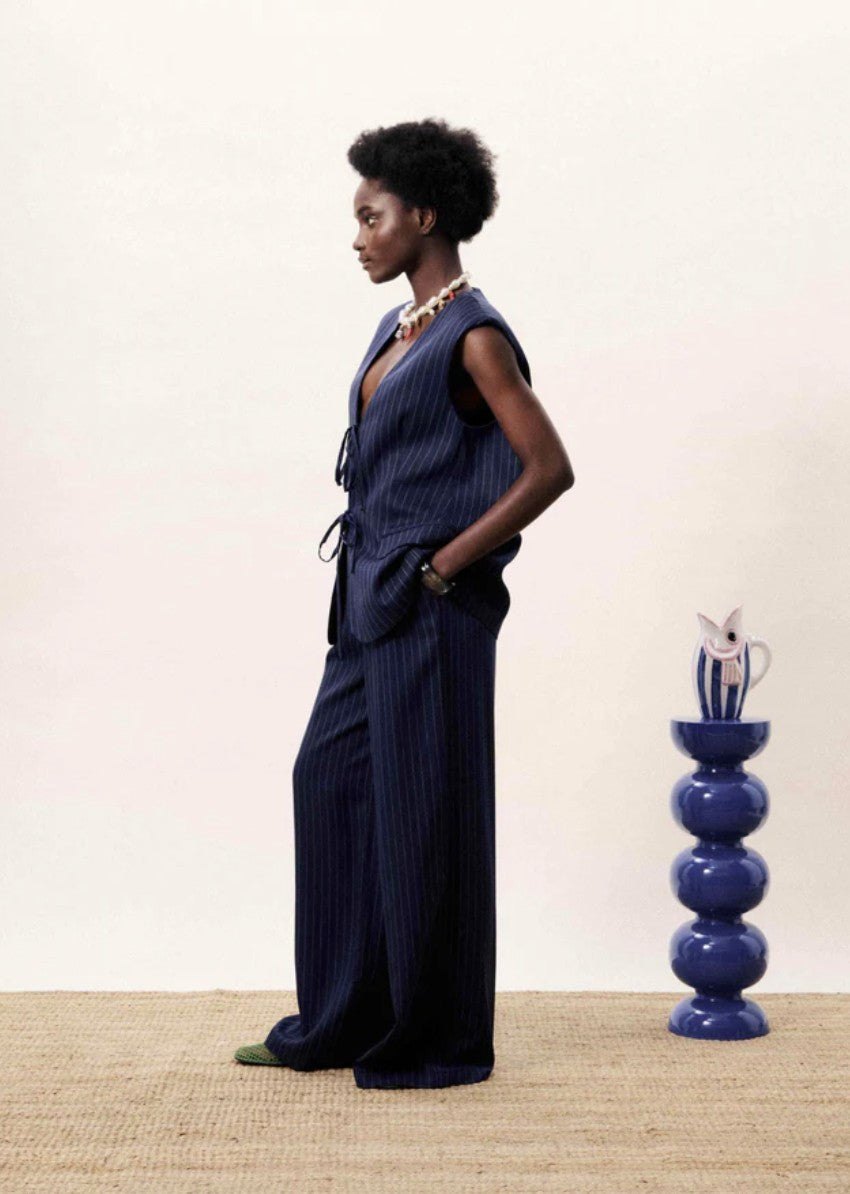 Waistcoat Velesia | Donkerblauw