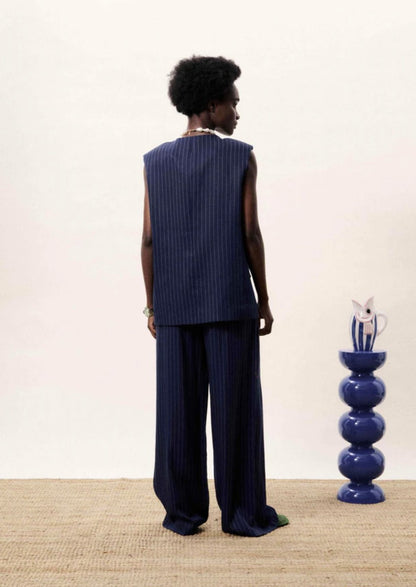 Waistcoat Velesia | Donkerblauw